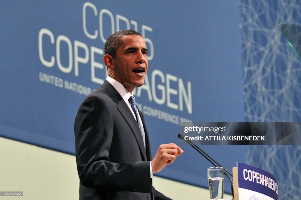 US President Barack Obama speaks during