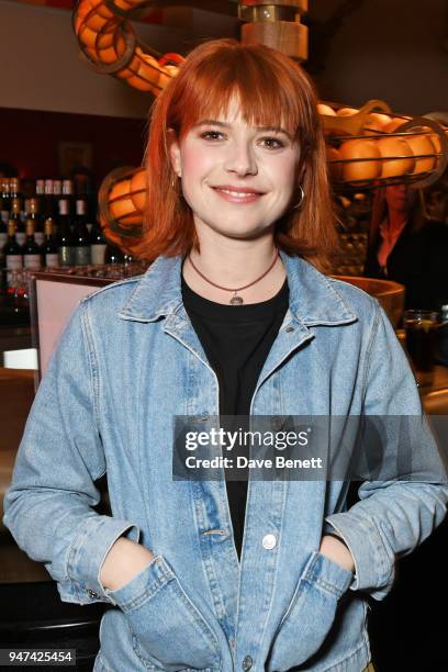 Jessie Buckley attends a special preview screening of "Beast" at the Ham Yard Hotel on April 16, 2018 in London, England.