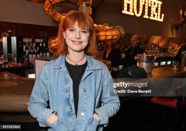 Jessie Buckley attends a special preview screening of "Beast" at the Ham Yard Hotel on April 16, 2018 in London, England.