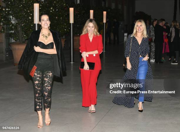 Ana Bono and Andrea Pascual attend the 'Time Capsule' Inauguration party at Thyssen-Bornemisza Museum on April 16, 2018 in Madrid, Spain.