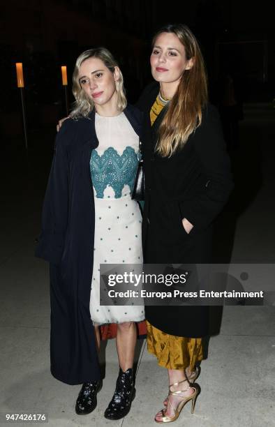 Lulu Figueroa and Claudia Ortiz attend the 'Time Capsule' Inauguration party at Thyssen-Bornemisza Museum on April 16, 2018 in Madrid, Spain.