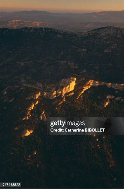 Aude, the castle of Peyrepertuse, in Les Corbieres. One of the most massive and most remarkable ensembles of military architecture in the Languedoc...