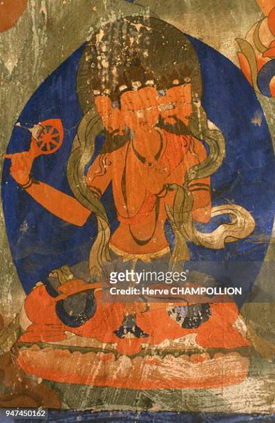 Mural at Bardan Monastery. Remarkable examples of ancient mural paintings within the religious edifices of Zanskar have drawn the attention of...