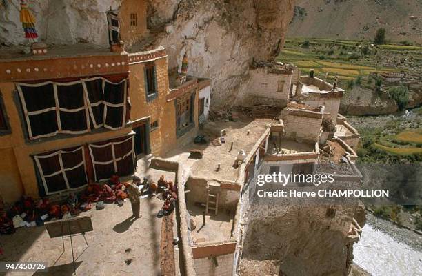 Phugtal Monastery. This monastery, which hangs from the cliff like an eagle's nest, overlooks the Tsrarp as its white facades shine in the sun. It...