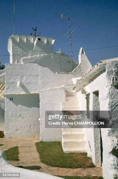 The Balearic Islands, traditional dwelling in Torret, on the island of Minorca. Espagne: Les Baléares, habitat traditionnel à Torret, sur l'île de...