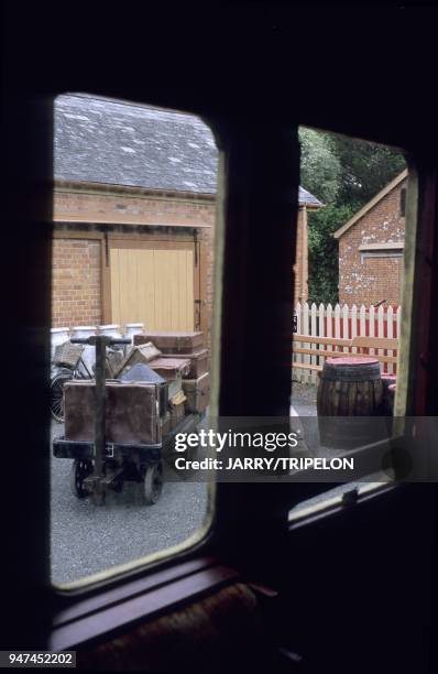 Gare du train a vapeur du South Devon Railway qui relie Totnes et Buckfastleigh, Devon, Angleterre, Grande-Bretagne Station of the steamtrain of...