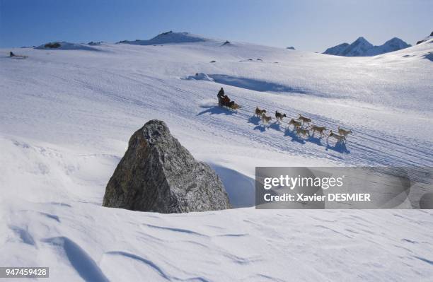 En route for Tasiilaq , the main town in Eastern Greenland with almost 2,000 inhabitants The dog sled continues to be a common form of transport,...