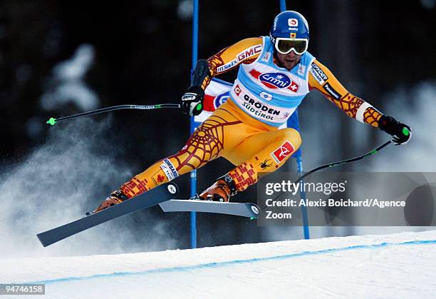 Manuel Osborne-Paradis of Canada during the Audi FIS Alpine Ski World Cup Men's Super G on December 18, 2009 in Val Gardena, Italy.