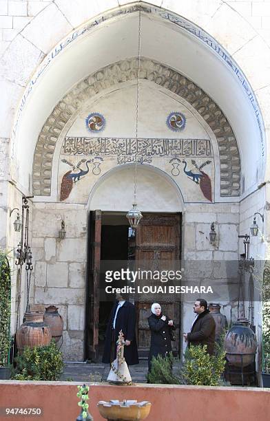 Picture taken on December 18, 2009 of Nour al-Din museum in old Damascus.The still intact structure of Bimaristan al-Nuri, located south-west of the...