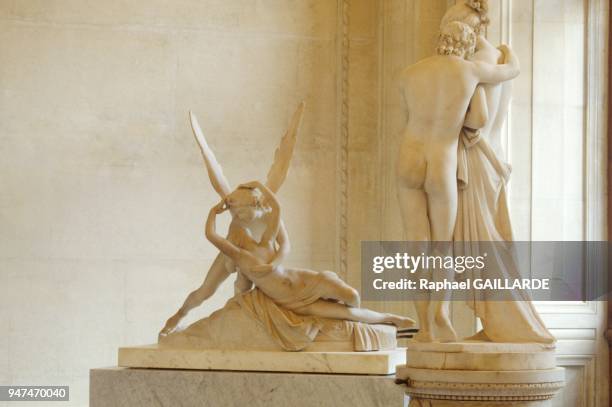 Antonio Canova s Psyche Revived By Cupid s Kiss In New Exhibition Space At The Musee Du Louvre In Paris, October 1994.