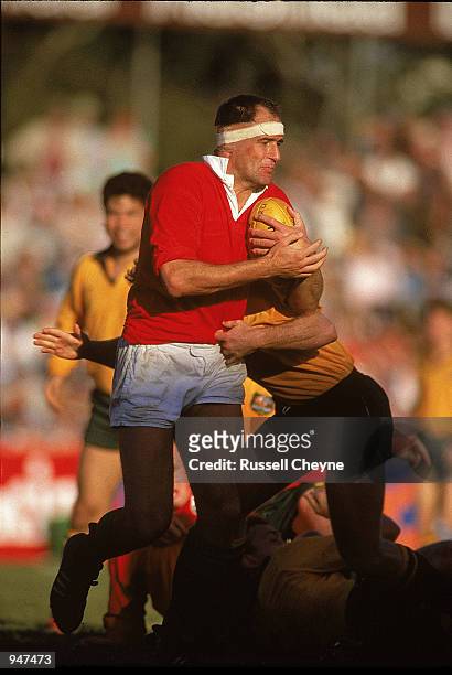 Paul Ackford of the British Lions in action during the British Lions tour to Australia match against Australia played at the Sydney Football Stadium,...