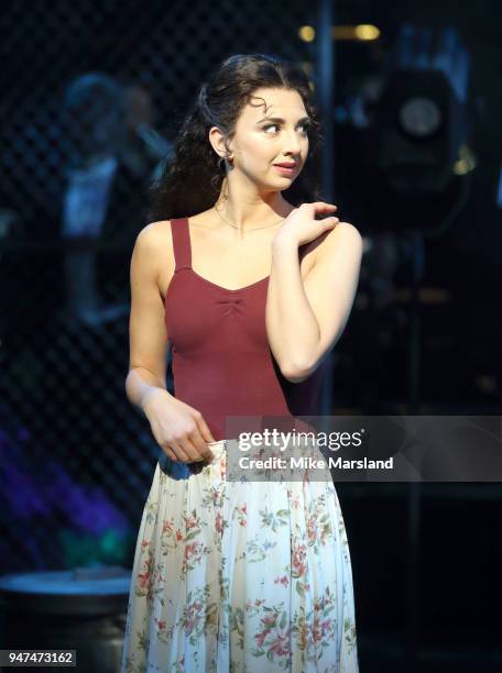 Zizi Strallen during a photocall for 'Strictly Ballroom The Musical' at Piccadilly Theatre on April 17, 2018 in London, England.