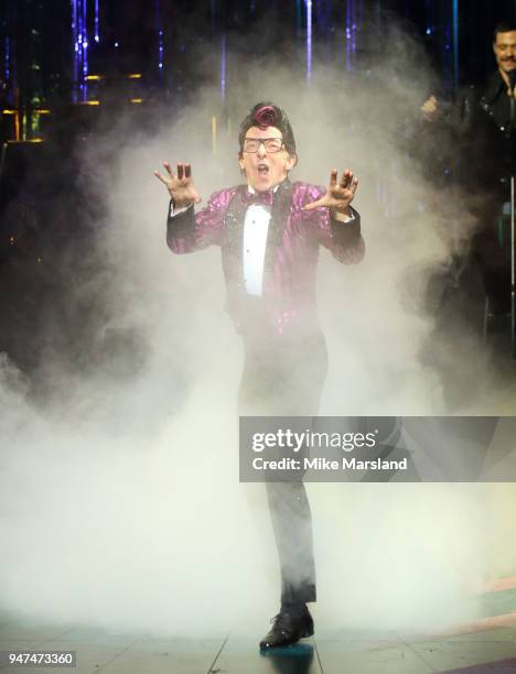 Justin-Lee Jones during a photocall for 'Strictly Ballroom The Musical' at Piccadilly Theatre on April 17, 2018 in London, England.