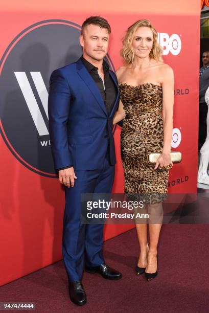 Luke Hemsworth and Samantha Hemsworth attend "Westworld" Season 2 Los Angeles Premiere on April 16, 2018 in Los Angeles, California.