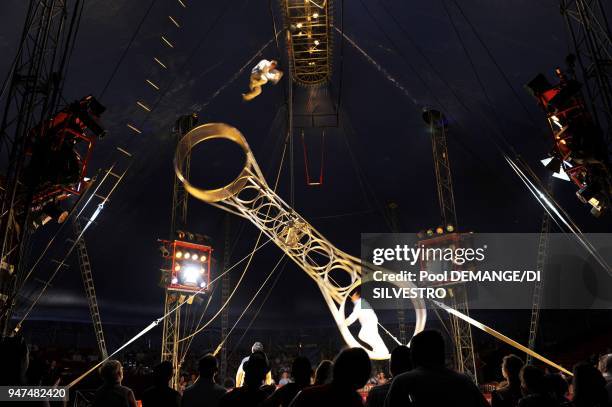 The Pinder Circus was created over 150 years ago. Each year it stops off at around 130 towns. Its big top seats 2500 people and is put up or down 260...