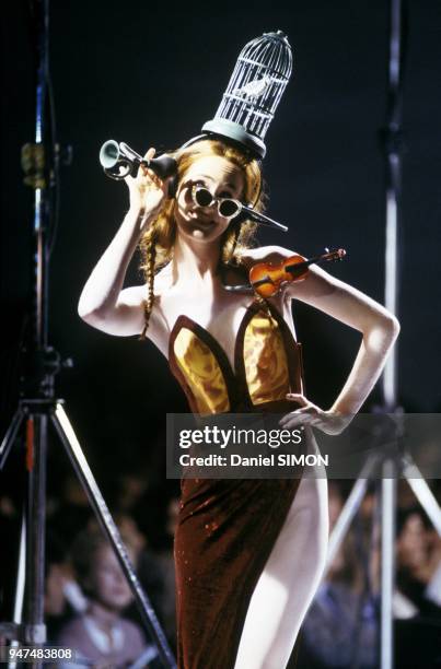 Designer Jean Paul Gaultier Defile During Ready To Wear Fall Winter 1992 1993 Show, Paris, March 1992.