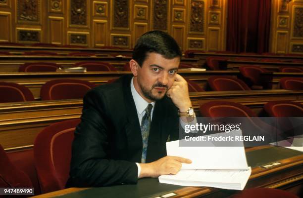 Senator Jean Luc Melenchon, Paris, May 5, 1991.