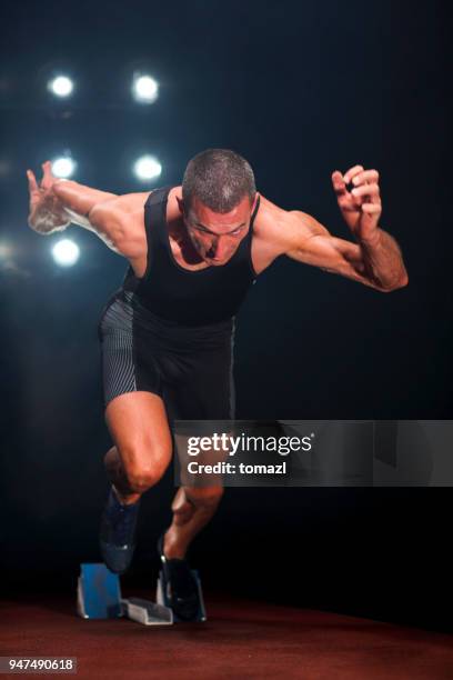 Sprintf Man 1,265 Man Sprinting Front View Stock Photos, High-Res Pictures, and ...