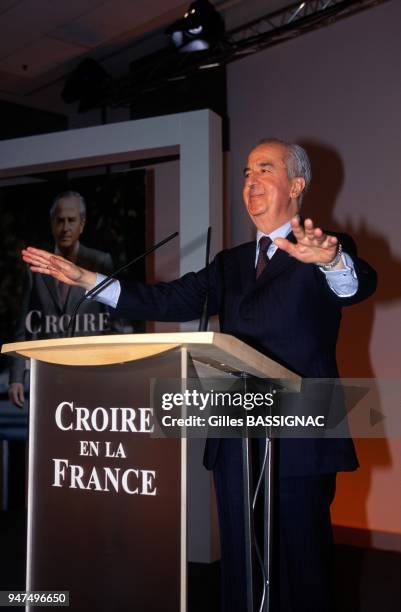 Edouard Balladur During Campaign For Presidential Election, March 1995.
