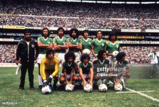 Team Mexico during a presentation of team qualifying for the World Cup 1978 in Argentina on 28th December 1977