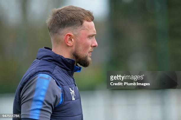 Ben Hamer during the Leicester City training session at Belvoir Drive Training Complex on April 05 , 2018 in Leicester, United Kingdom.