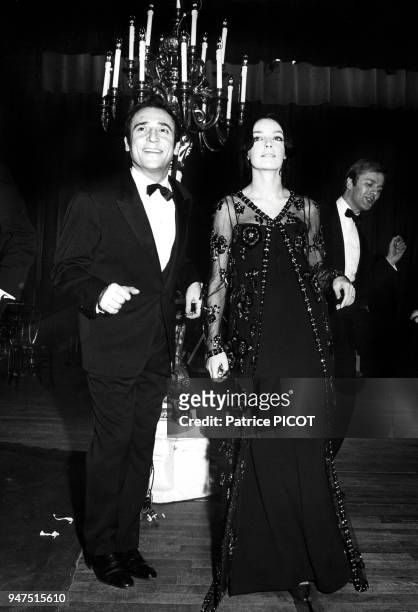 Marie Laforet et jean-Marc Thibault, janvier 1966.