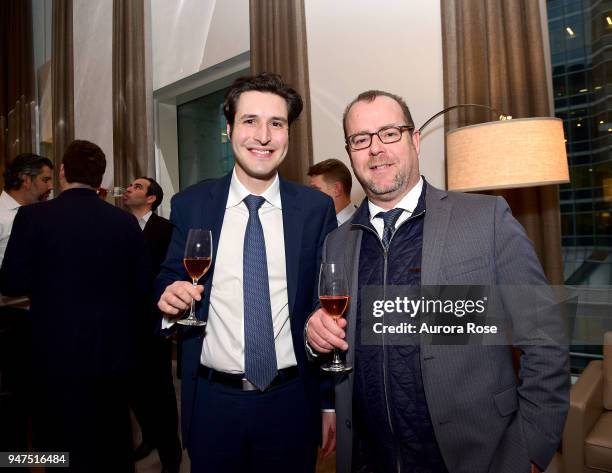Frank Litzler and Peter Little attend Launch Of New Entity Withers Global Advisors at 432 Park Avenue on April 3, 2018 in New York City. Frank...