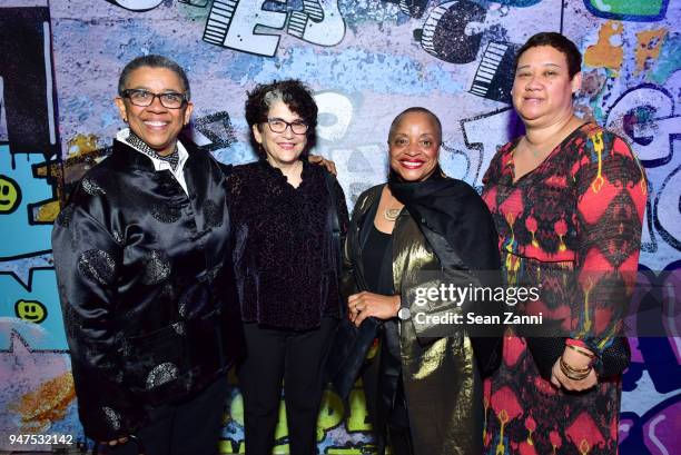 Sheril Antonio, Lorie Novak, Deb Willis and Kaiko Hayes attend NYU Tisch School of the Arts GALA 2018 at Capitale on April 16, 2018 in New York City.
