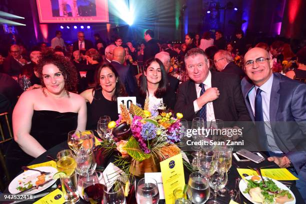 Lily Lester, Tracy Stein, Sofia Masotti, Michael Rafter and Marco Masotti attend NYU Tisch School of the Arts GALA 2018 at Capitale on April 16, 2018...