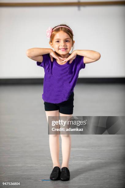 little girl performing in studio theater - child actor stock pictures, royalty-free photos & images