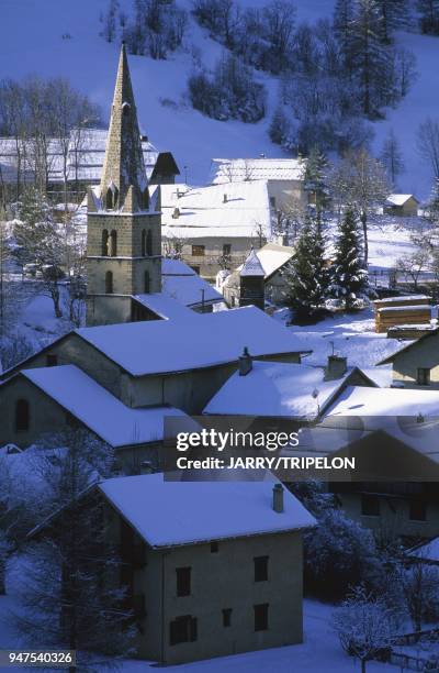 Vallee du Guil et de l Aigue-Blanche, Ville-Vieille, Parc Naturel Regional du Queyras, departements des Hautes-Alpes, region Alpes-Provence-Cote d...