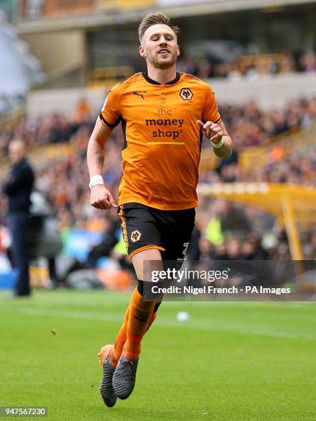Wolverhampton Wanderers' Barry Douglas during the Sky Bet Championship match at Molineux, Wolverhampton.