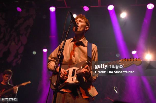 King Krule performs in support of his release "The Ooz" at the Fox Theater on April 16, 2018 in Oakland, California.