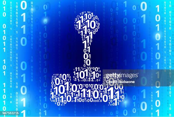 joystick binary code blue vector pattern background - joystick background stock illustrations