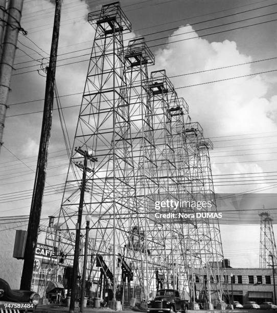 Pylones d'une ligne à haute tension aux Etats-Unis.