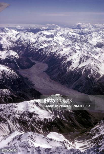 Vue des montagnes des Alpes du Sud en Nouvelle-Zélande.