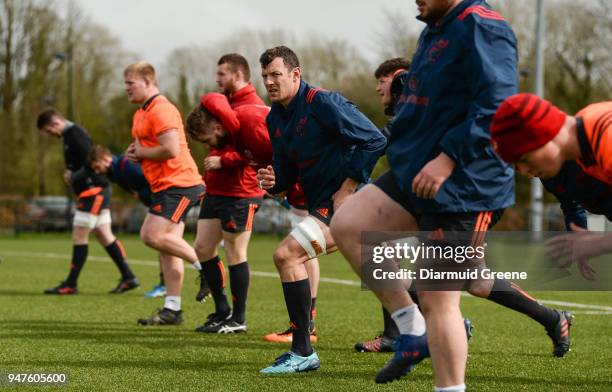 Limerick , Ireland - 17 April 2018; Robin Copeland during Munster Rugby squad training at the University of Limerick in Limerick.