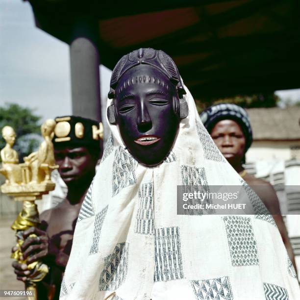 Reconstitution en hommage à Abla Pokou, la reine des Baoulés, à Sakassou, Côte d'Ivoire.