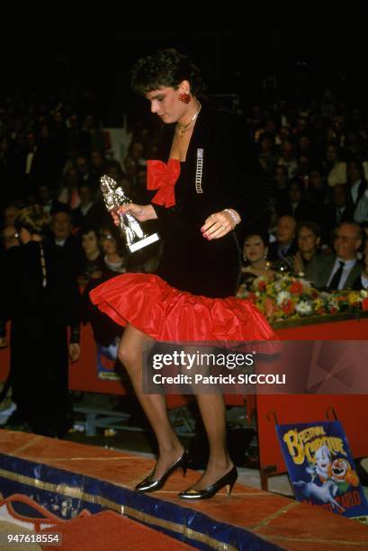 Princess Stephanie of Monaco At Monaco Circus Festival, Monaco, February 1, 1988.