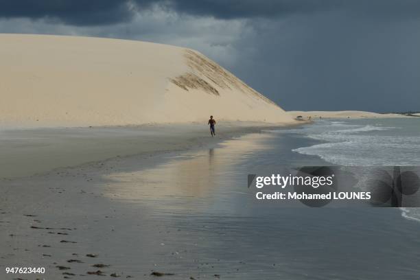 Duna dos Sol on the beach in May 2013 in Jericoacoara, Brazil.