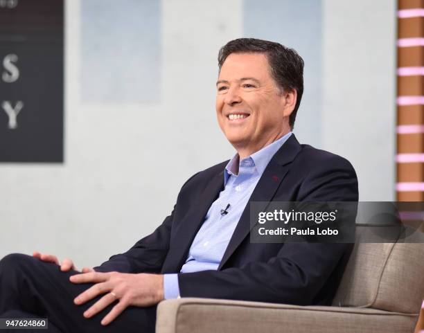 Former FBI Director James Comey in his first live broadcast interview with George Stephanopoulos on "Good Morning America," Tuesday, April 17 airing...