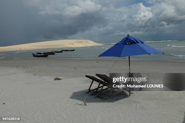 Duna dos Sol on the beach in May 2013 in Jericoacoara, Brazil.