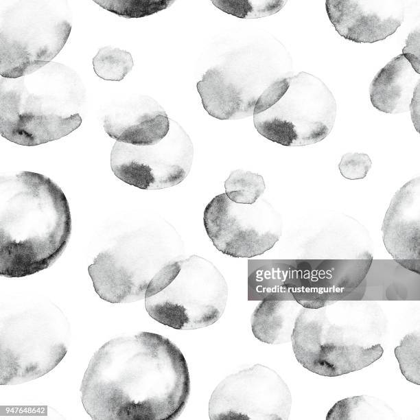 seamless watercolor balloons pattern - isolated colour stock illustrations