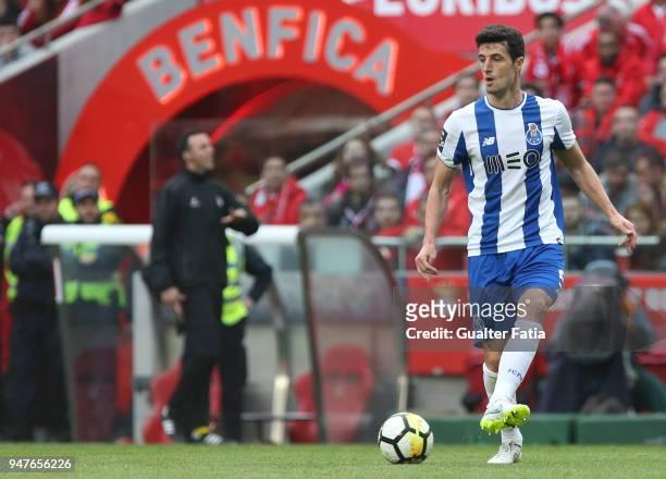 Porto defender Ivan Marcano from Spain in action during the Primeira Liga match between SL Benfica and FC Porto at Estadio da Luz on April 15, 2018...
