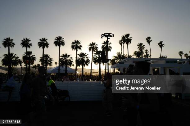 Coachella view during day 1 of the 2018 Coachella Valley Music & Arts Festival Weekend 1 on April 13, 2018 in Indio, California.