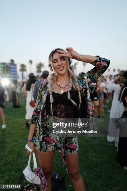 Katharina Damm during day 1 of the 2018 Coachella Valley Music & Arts Festival Weekend 1 on April 13, 2018 in Indio, California.