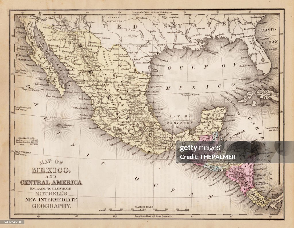 Poster México/América Central: MAPA Detalhado de 1980 ..