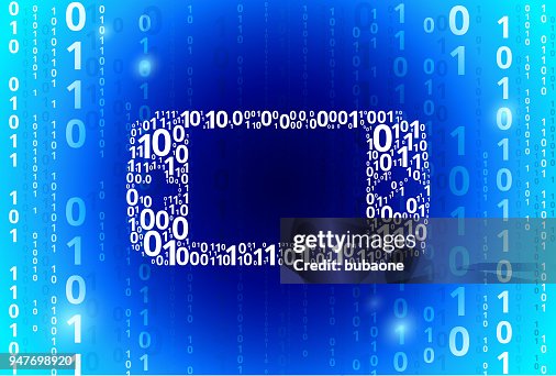 Game Console Binary Code Blue Vector Pattern Background Game Console Binary Code Blue Vector Pattern Background