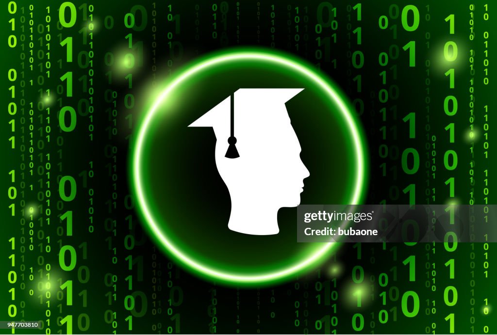 Fondo de Vector graduación código binario