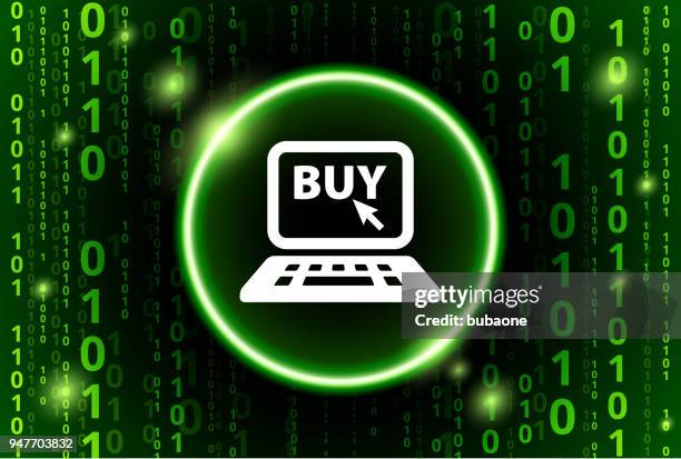 online shopping binary code vector pattern background - 3d illustration rendering of binary code pattern stock illustrations